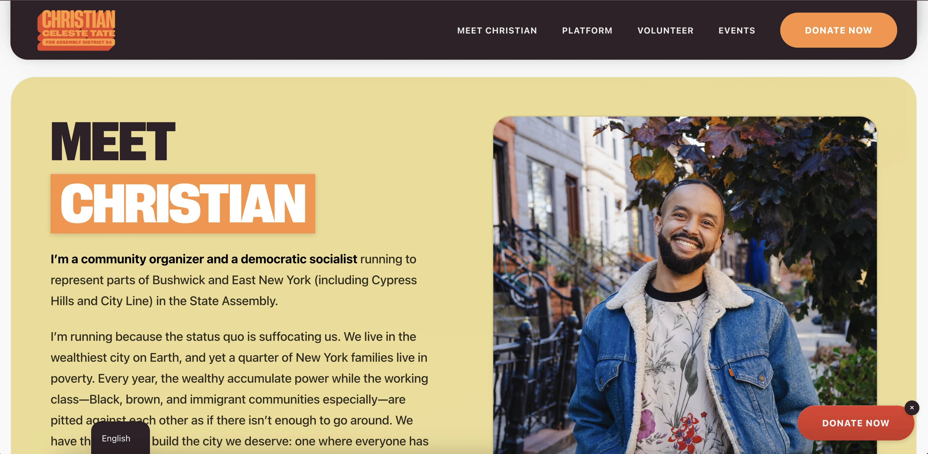 CCT new site – under the hero section